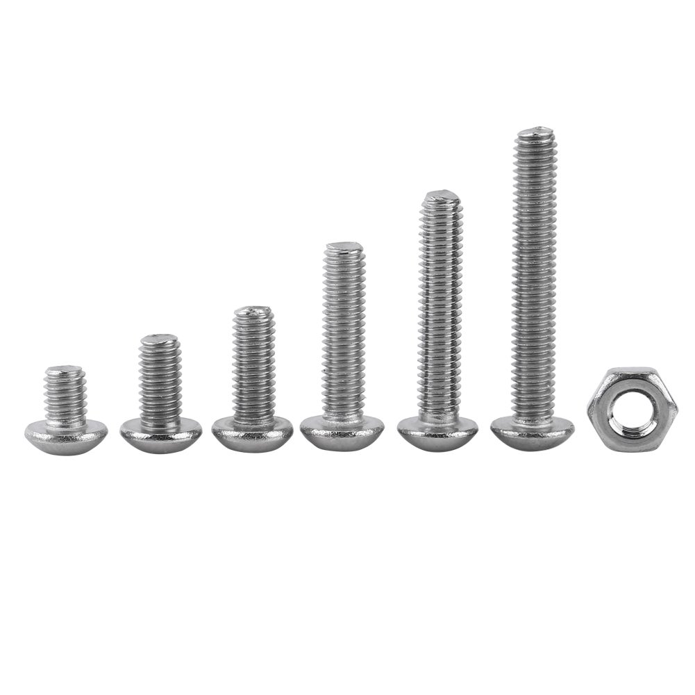 Kit Viti E Dadi Acciaio Inox M4 A2 - Testa Svasata E Dadi A Cupola