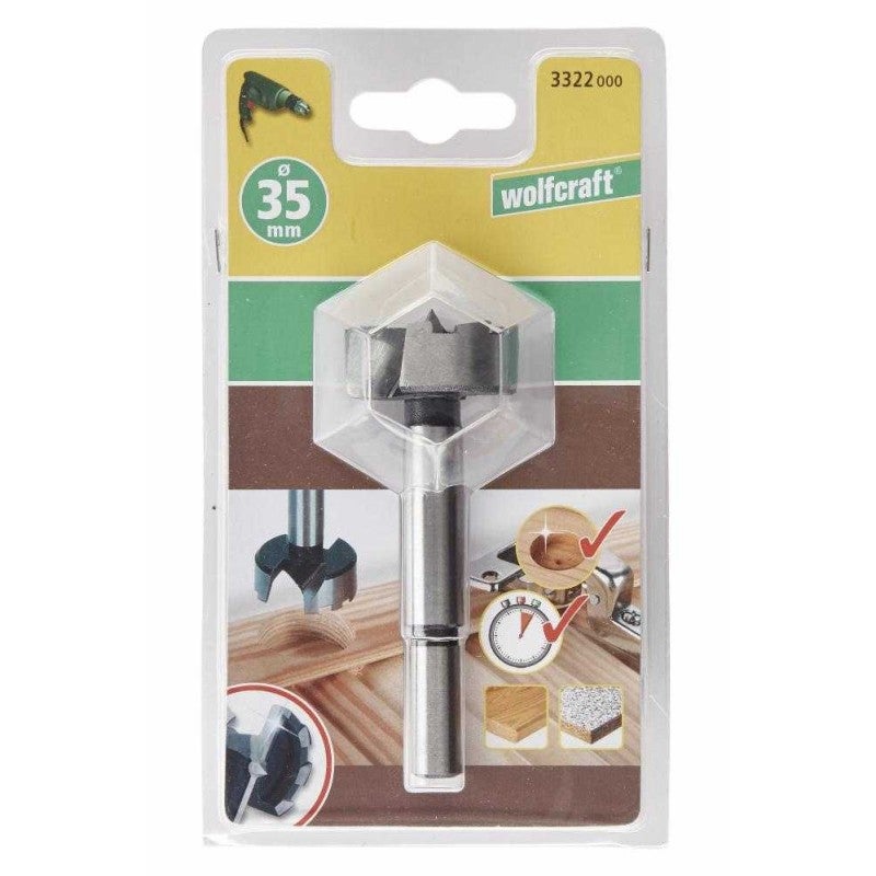 Broca Forstner, Ø de 35 mm- wolfcraft 3322000 - 6