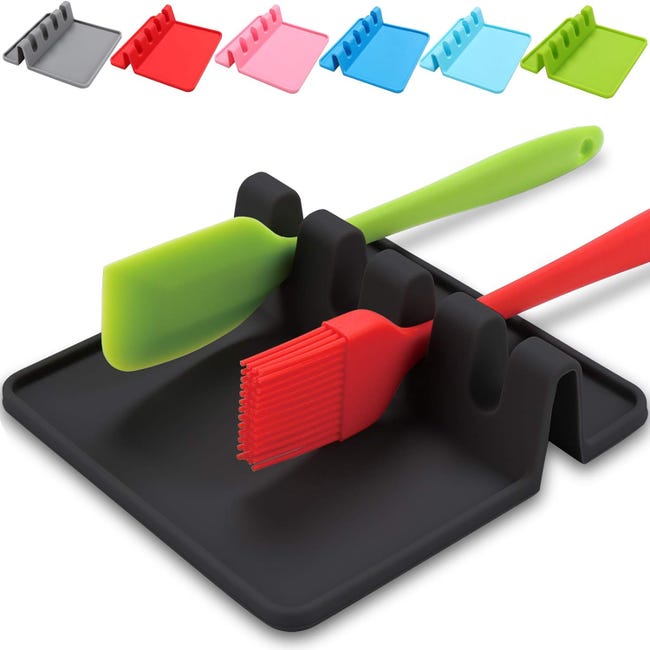 Supporto per coperchio di pentola, poggia cucchiaio, vassoio raccogli gocce da cucina per utensili da cucina, coperchio di pentola e cucchiaio | Leroy Merlin Supporto per coperchio di pentola, poggia cucchiaio, vassoio raccogli gocce da cucina per utensili da cucina, coperchio di pentola e cucchiaio | Leroy Merlin