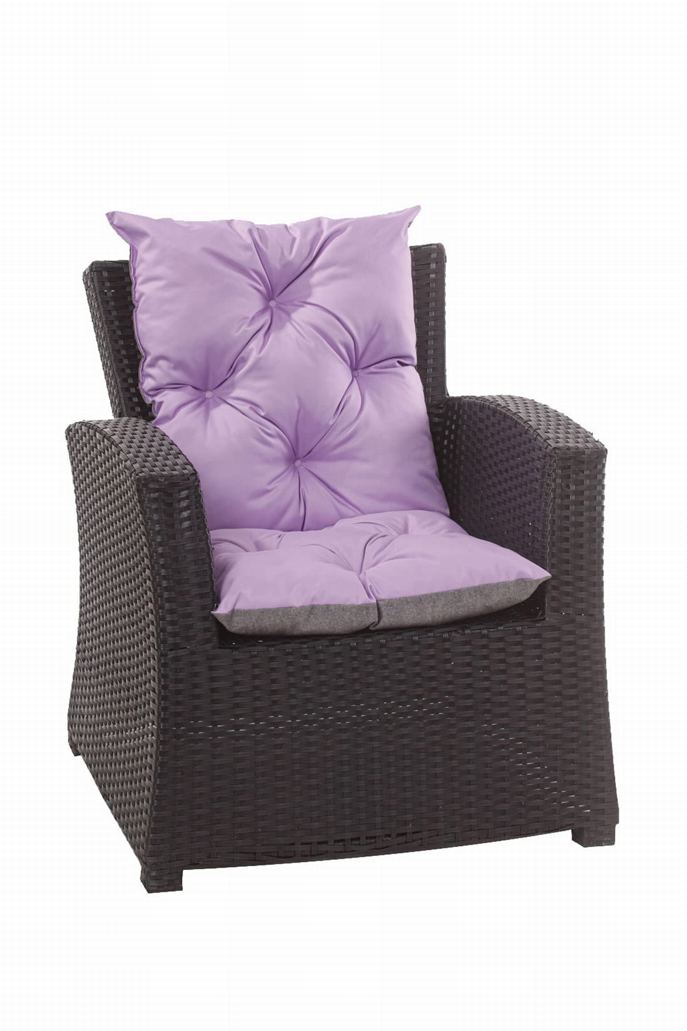 Madison - Coussin Chaise De Jardin Dossier Haut 123x50 Phantom Black Eco 1