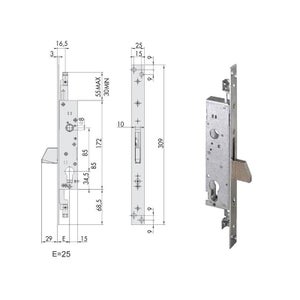 Serratura CISA 57335-73-0 A Doppia Mappa - Infil Triplo, Sicura E Affidabile