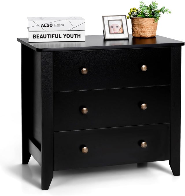 YITAHOME Commode - 4 Tiroirs en Tissu Commode Chambre Meuble de Rangement - Cadre en Métal - Salon - imprimé Violet | Leroy Merlin