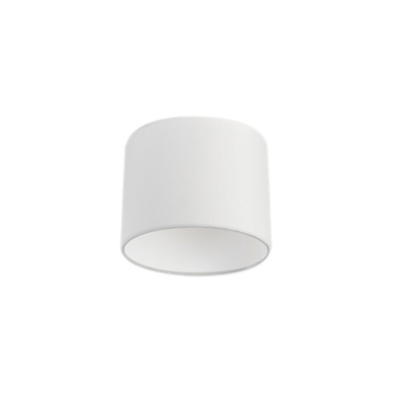 Qazqa - Cilinder Stof - biały, supports-e27, diameter 18 centimeter