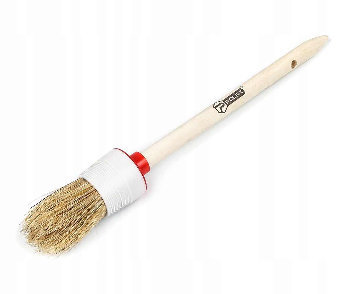 Pędzel okrągły STANDART mieszane włosie drewniana rączka 6/30 mm Polax