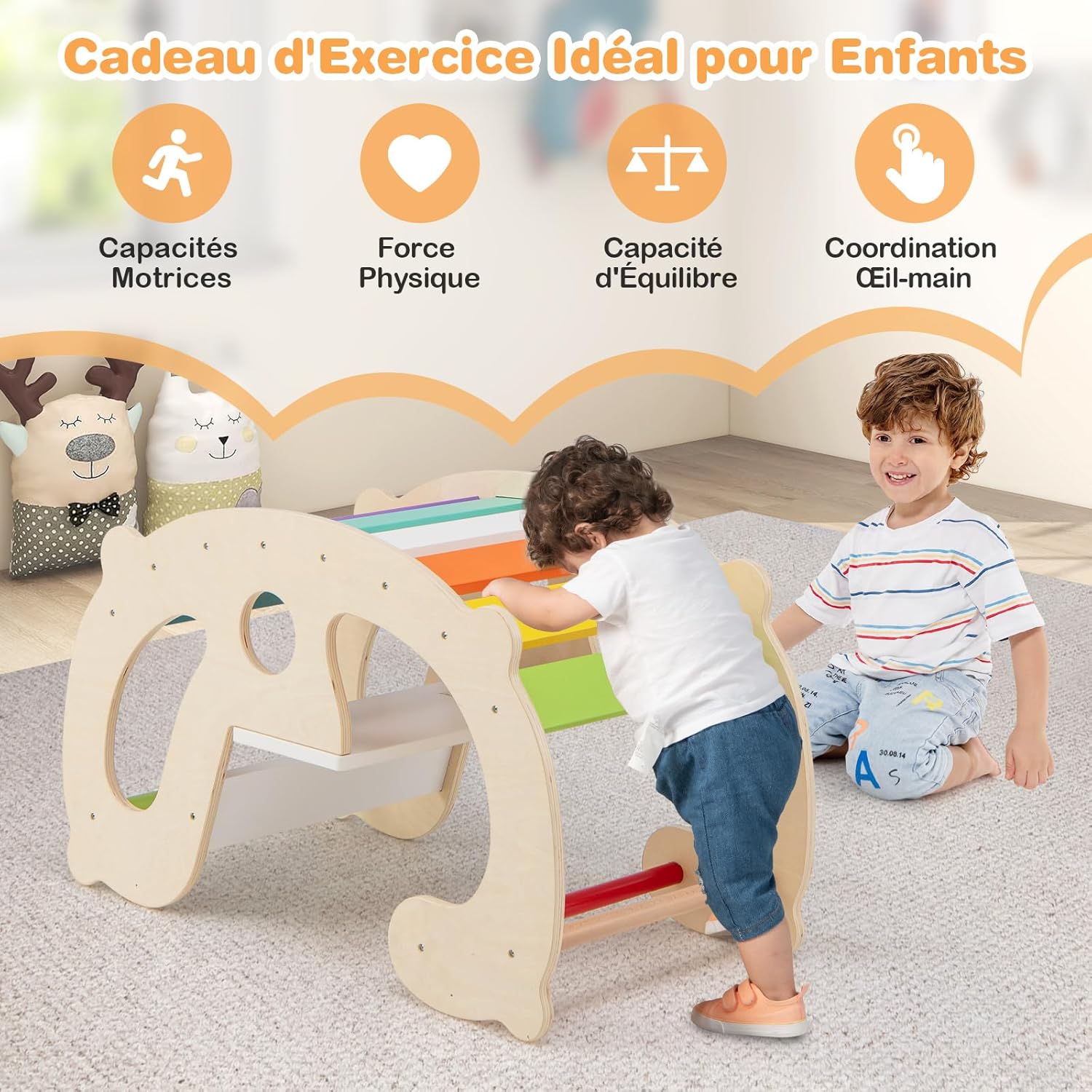 Cucina Giocattolo per Bambini, Cucina per Bambini con Frigorifero, Macchina del Ghiaccio, Lavatrice, Forno, Microonde, Lavello e Rubinetto, Co - 5