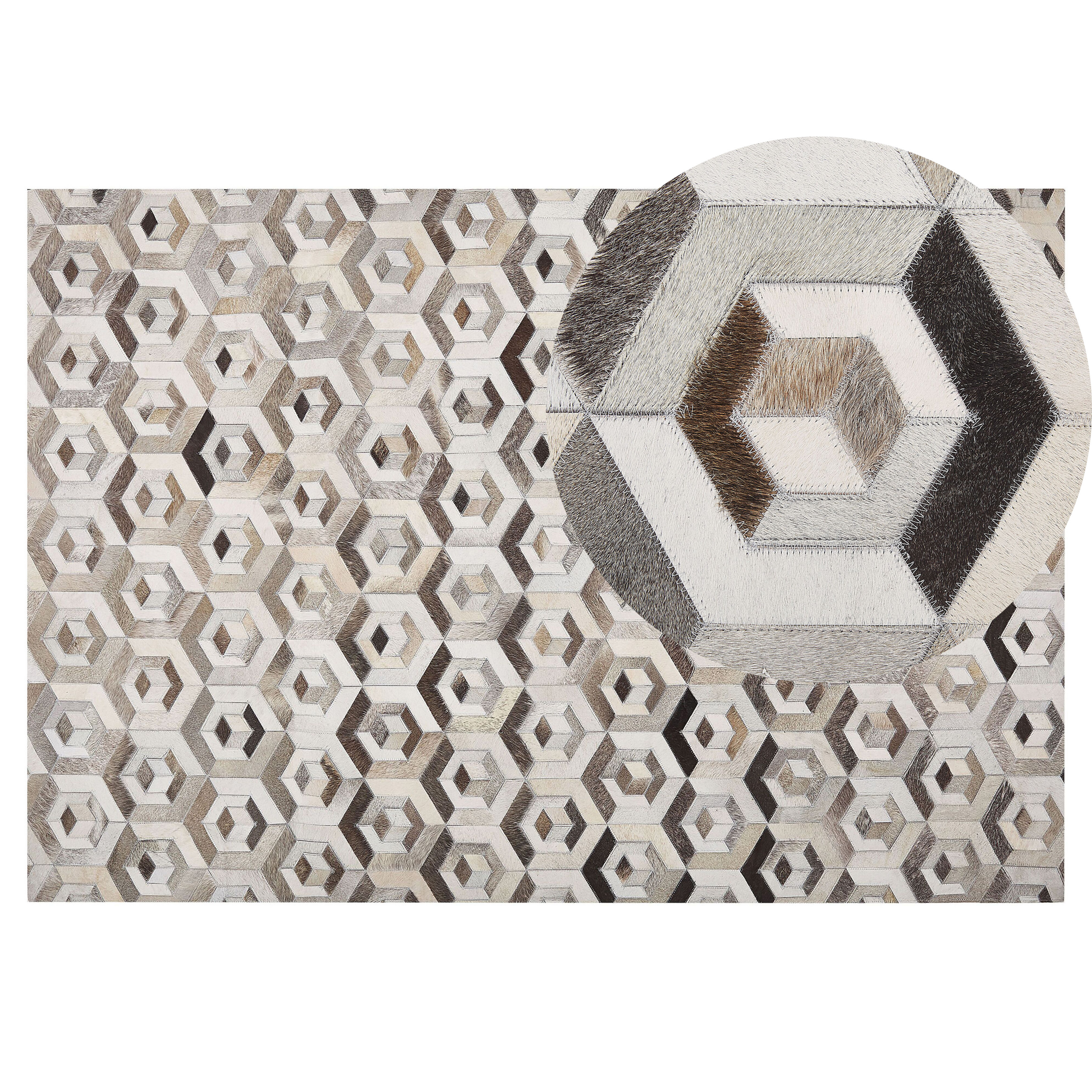Covor TAVAK Bej 140 x 200 cm Piele naturală