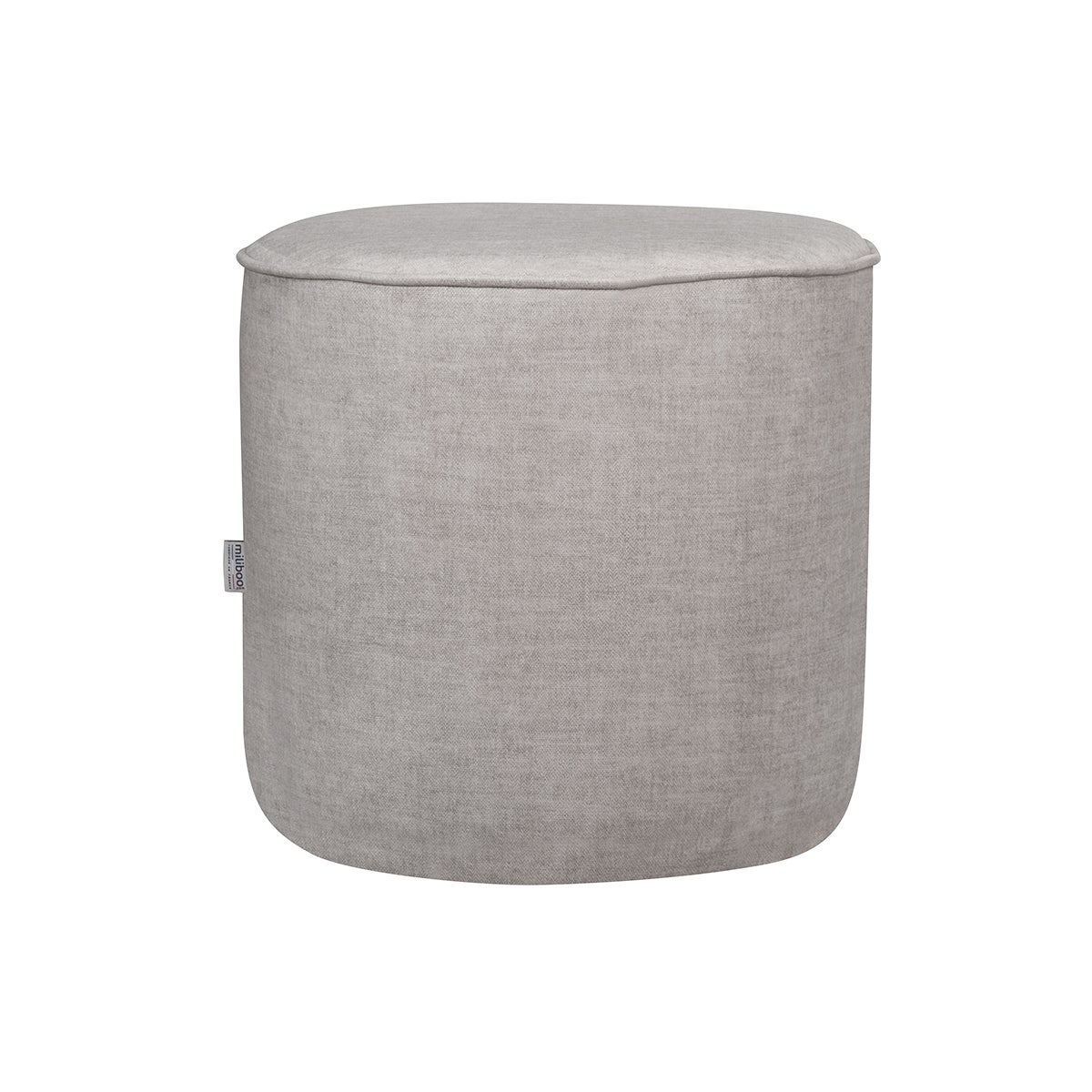 Pouf rond en tissu beige D40 cm COQ | Leroy Merlin