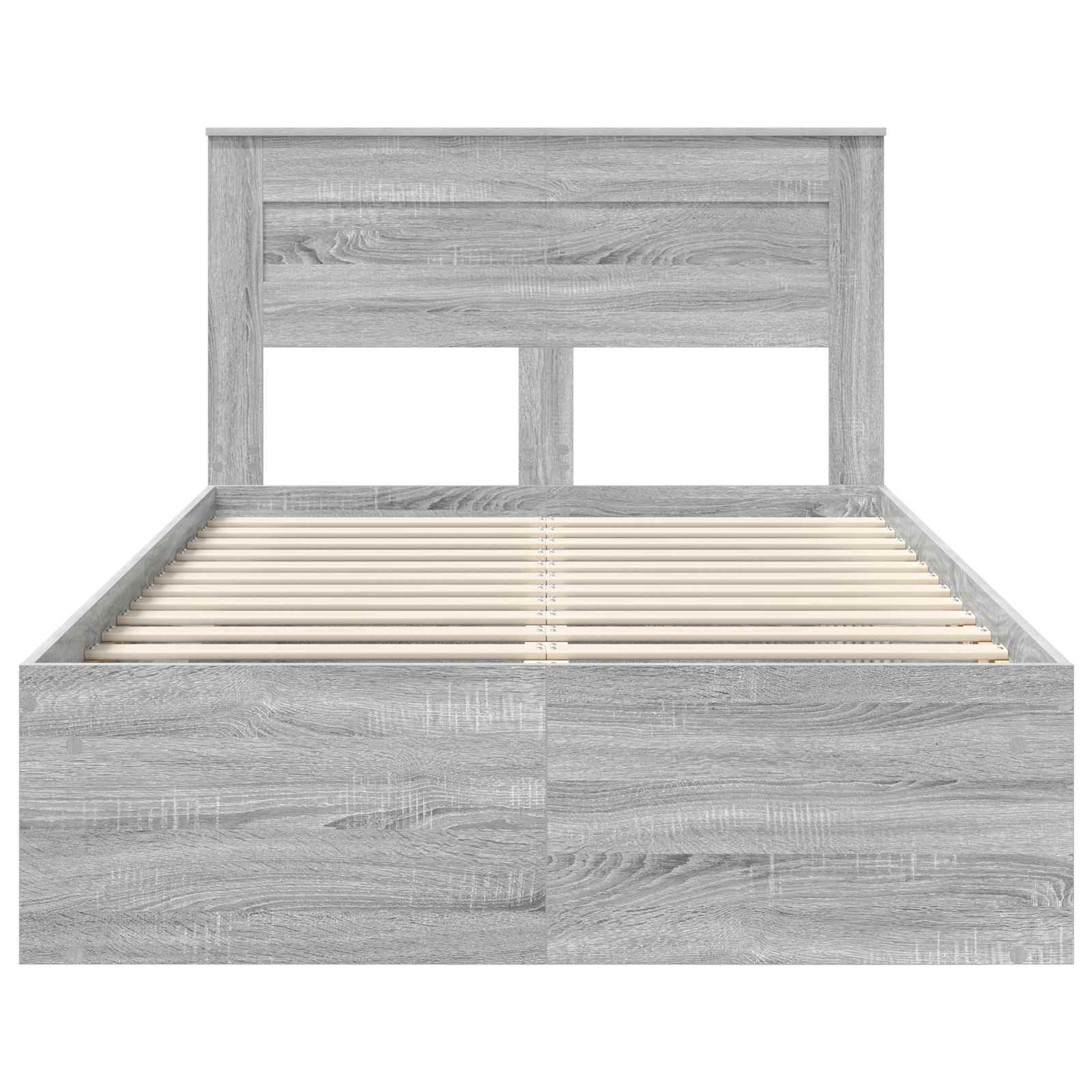 Cadre de lit gris 120 x 200 cm en pin massif - 7