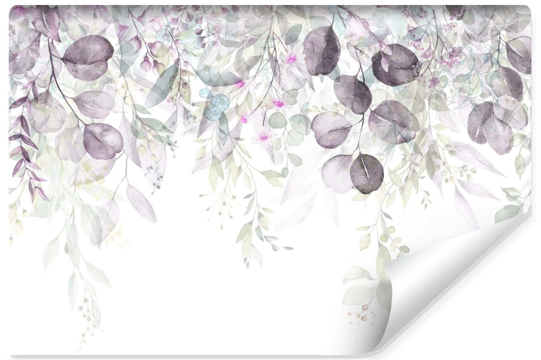 Papel pintado vlieseline foto para habitación moderno color hojas 460cm x 300cm