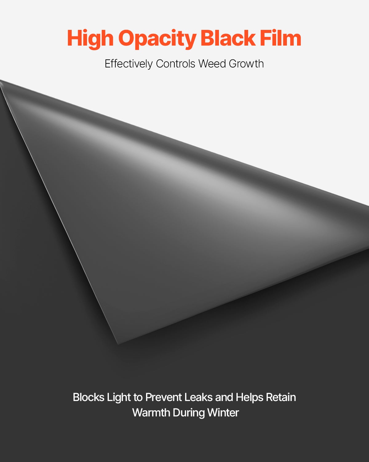 Bâche en plastique très résistante,VEVOR 0,139 mm,rouleau polyéthylène épais,3,05x30,48 m,noir,multi-usages,protection peinture,pare-vapeur - 5