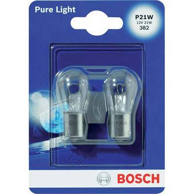 Netagon Confezione Da 10 Lampadine Auto 382, 12V 21W BA15S - Per Stop, Frecce E Luci Posteriori - Trasparenti - 3