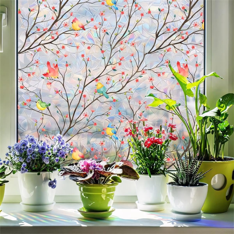 Affiche Murale Fenêtre Aux Fleurs Vives – Vase Rustique Et Bouquet Champêtre, Style Ferme Cottage 30x40 Cm Sans Cadre