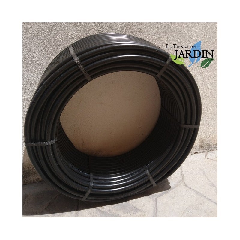 Tuyau arrosage PE-LD - 100 m x 16 mm - PN 2,5 - Tuyau d'arrosage - Tuyau en plastique - Noir sans compte-gouttes - 3