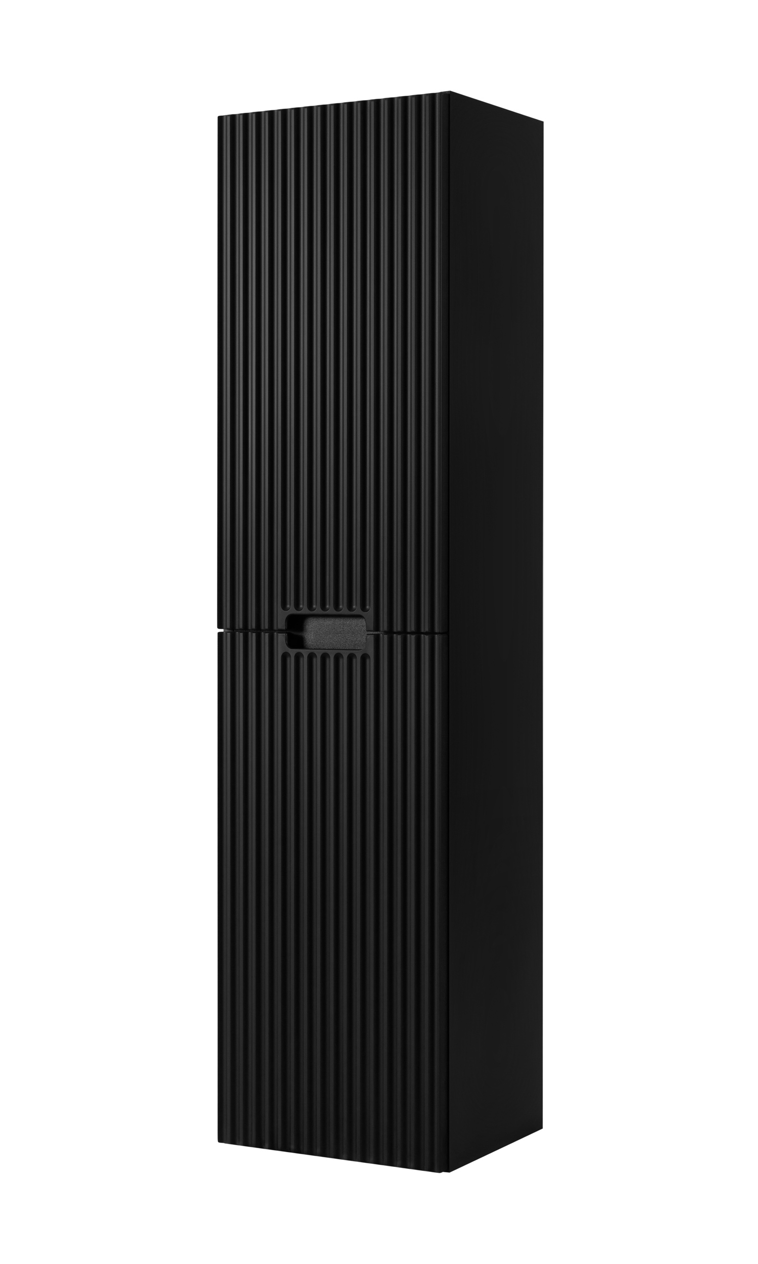 Szafka łazienkowa, czarna, 35 x 136 x 27 cm