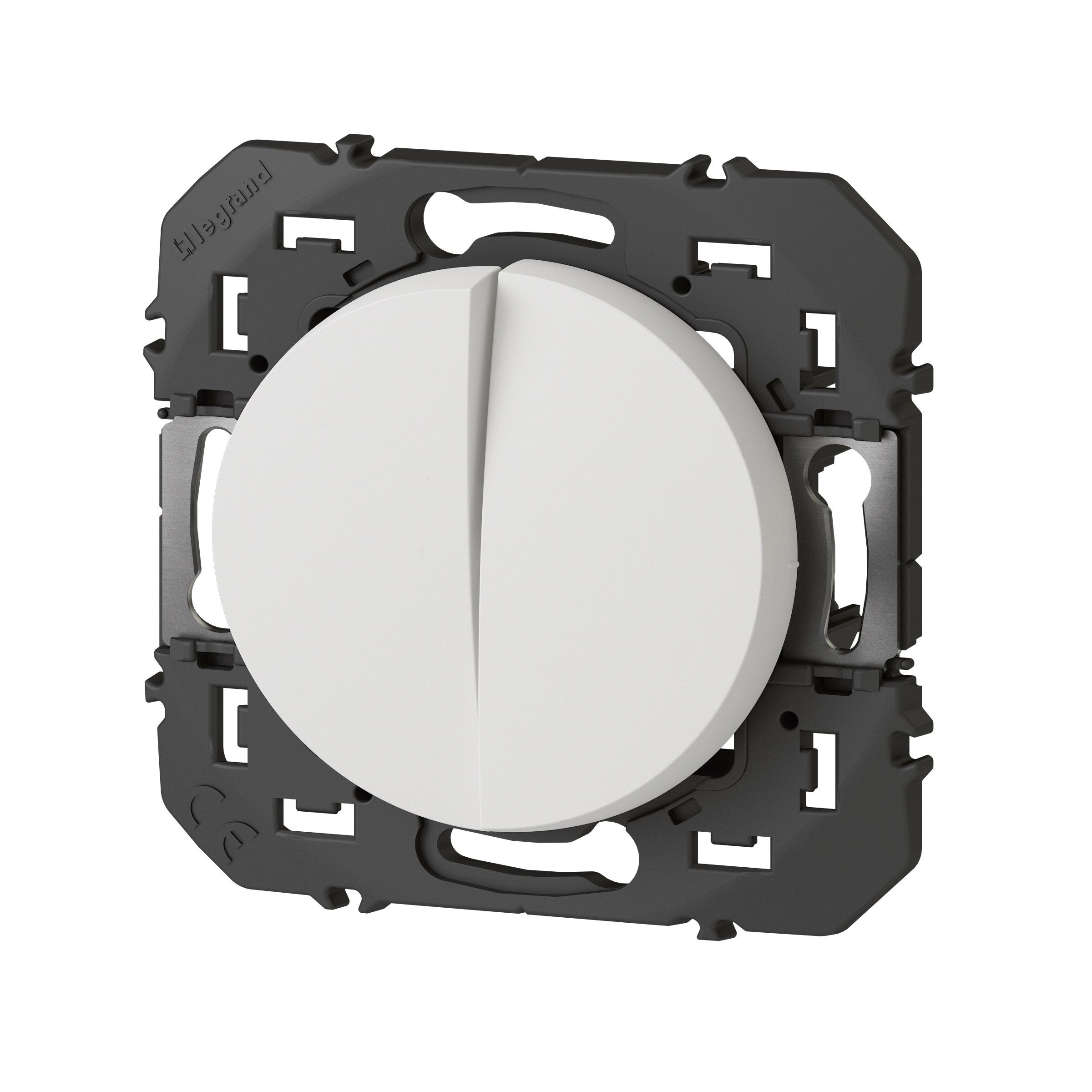 Double bouton poussoir Dooxie blanc - 2