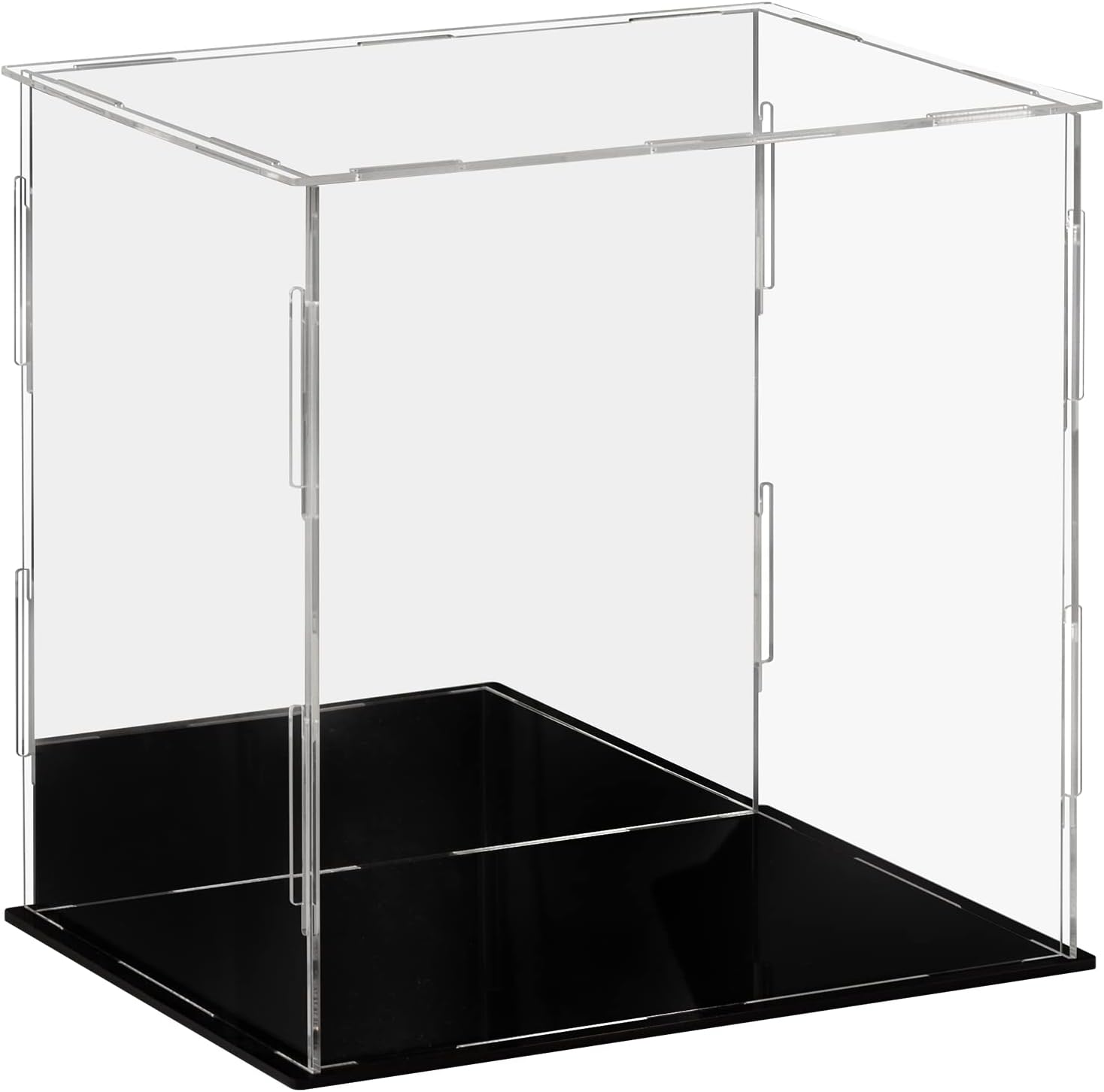 Vitrine verrouillable en acrylique transparent avec porte, idéale pour les modèles, les objets de collection et les travaux manuels