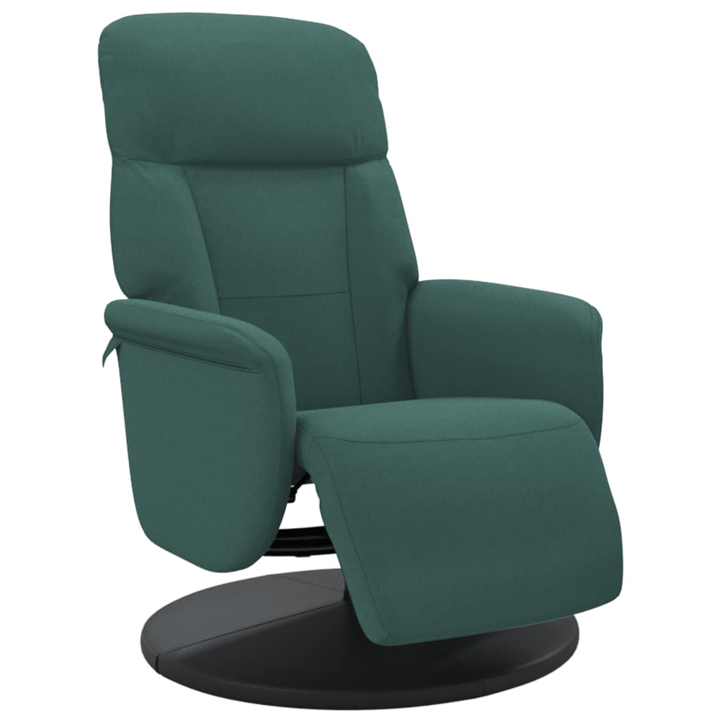 Fauteuil Cabriolet Velours Vert Foncé Avec Repose-pieds Assorti - Neuf Sous Emballage