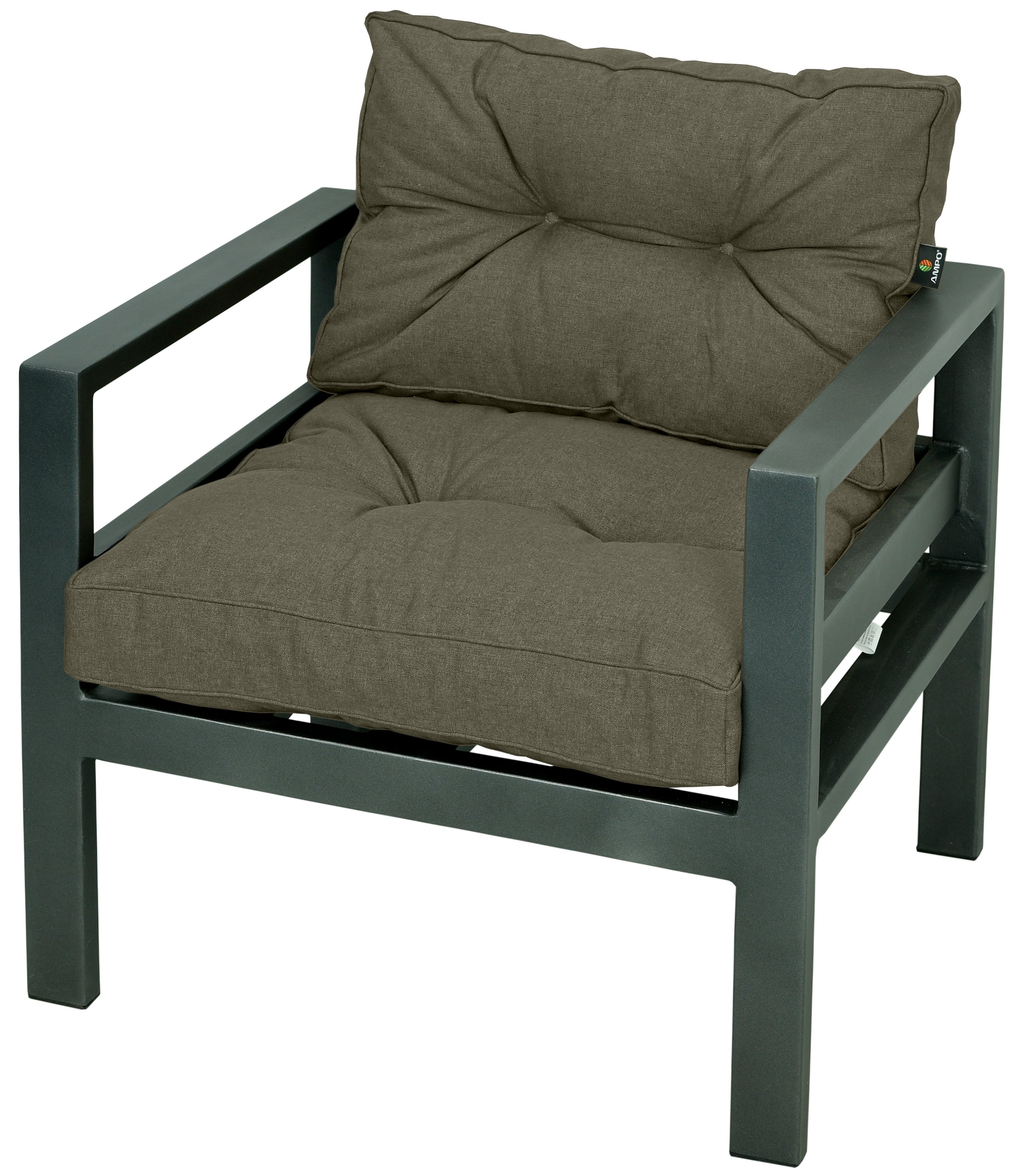 Komplet poduszek na fotel ogrodowy AMPO brązowy 1 kpl.