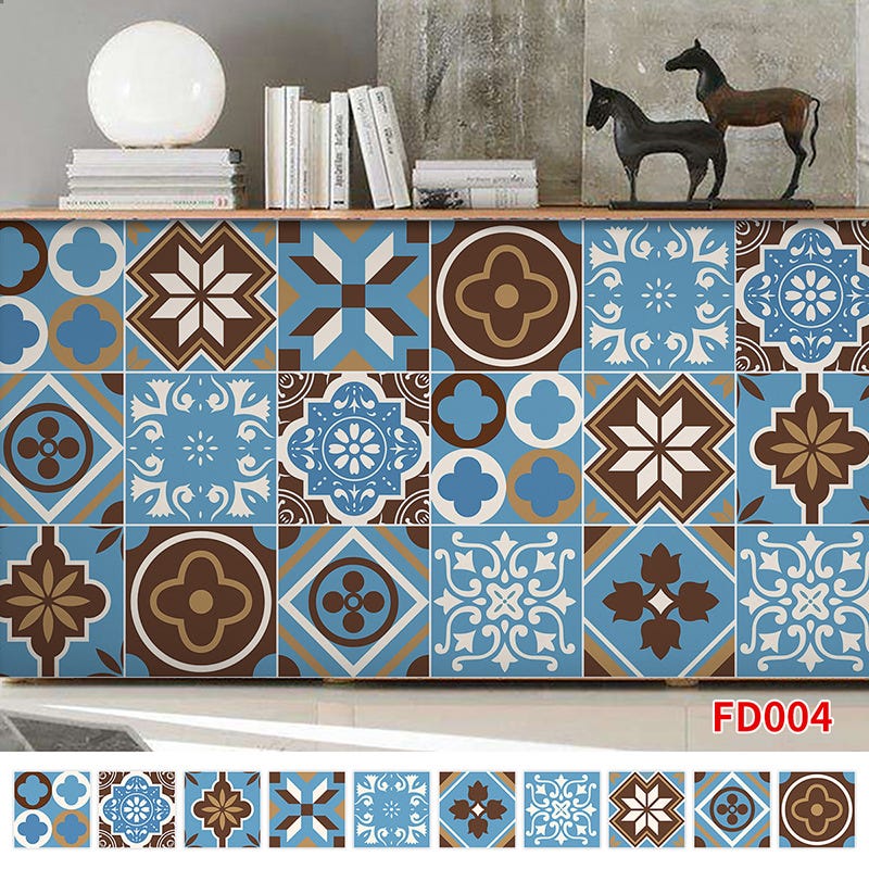 Adesivi Piastrelle Esagonali PVC - 10 Pezzi, Impermeabili, Antiscivolo, Per Cucina E Bagno, Grigi E Bianchi - Foto 2