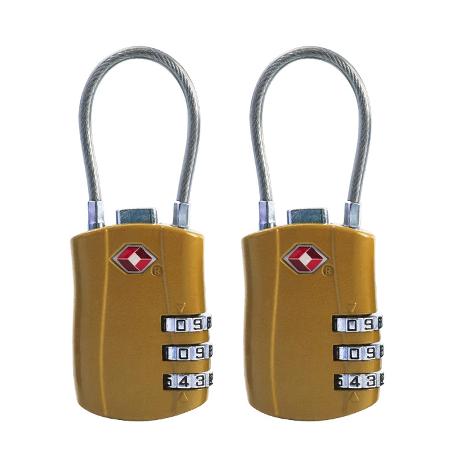 Lot de cadenas à combinaison à chiffres approuvés par la TSA