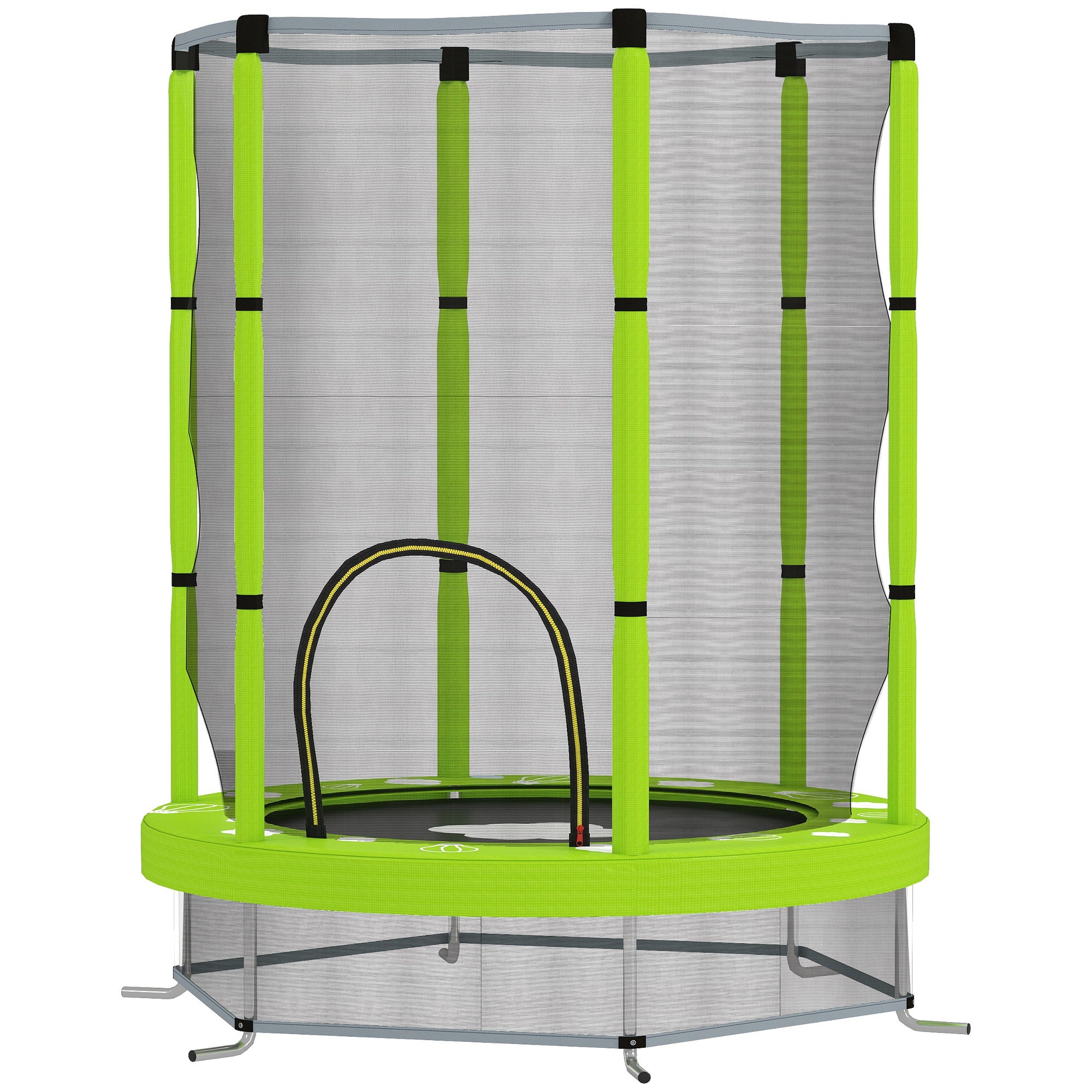 Trampolino Elastico Per Bambini Da 3 Anni 175 Cm Con Rete Di Protezione Multicolore 85374809 - 10