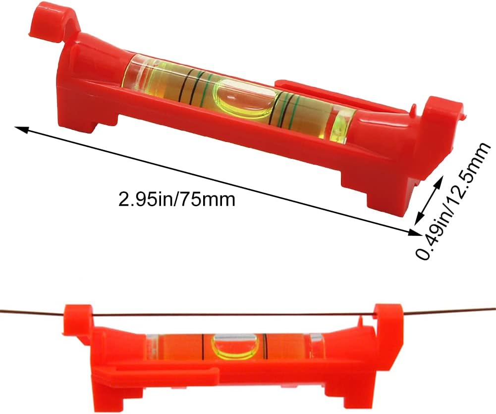 Lot De 5 Niveaux à Bulle Suspendus – Mini Niveau Cordeau Précis Pour Chantier, Maçonnerie, Plomberie Et Travaux Maison