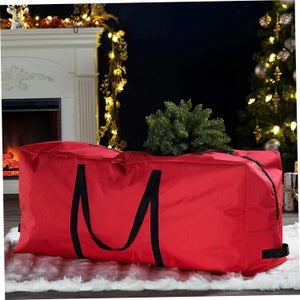 Rangement Arbre Noel Cabilock Sac De Rangement Sapin De Noël Étanché 135x38x54 Cm - Rouge Oxford Avec Poignées Rangement Arbre Noel Cabilock Sac De Rangement Sapin De Noël Étanché 135x38x54 Cm - Rouge Oxford Avec Poignées