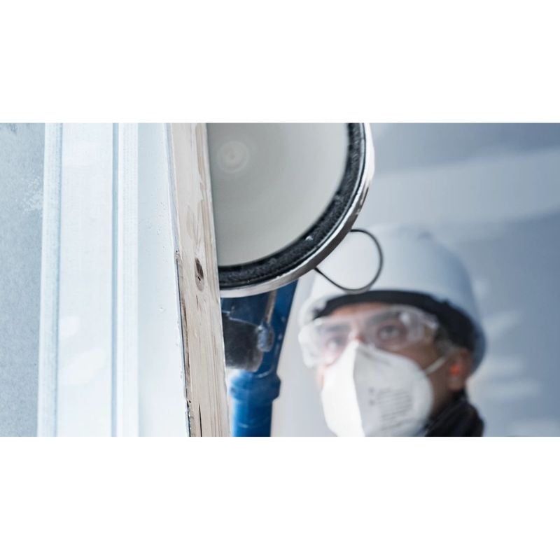 Bosch 5x Abrasivi a rete EXPERT M480 (per Cartongesso, Legno duro, Ø 225 mm, Grano 80, Professional Accessorio Levigatrice per cartongesso) - 2
