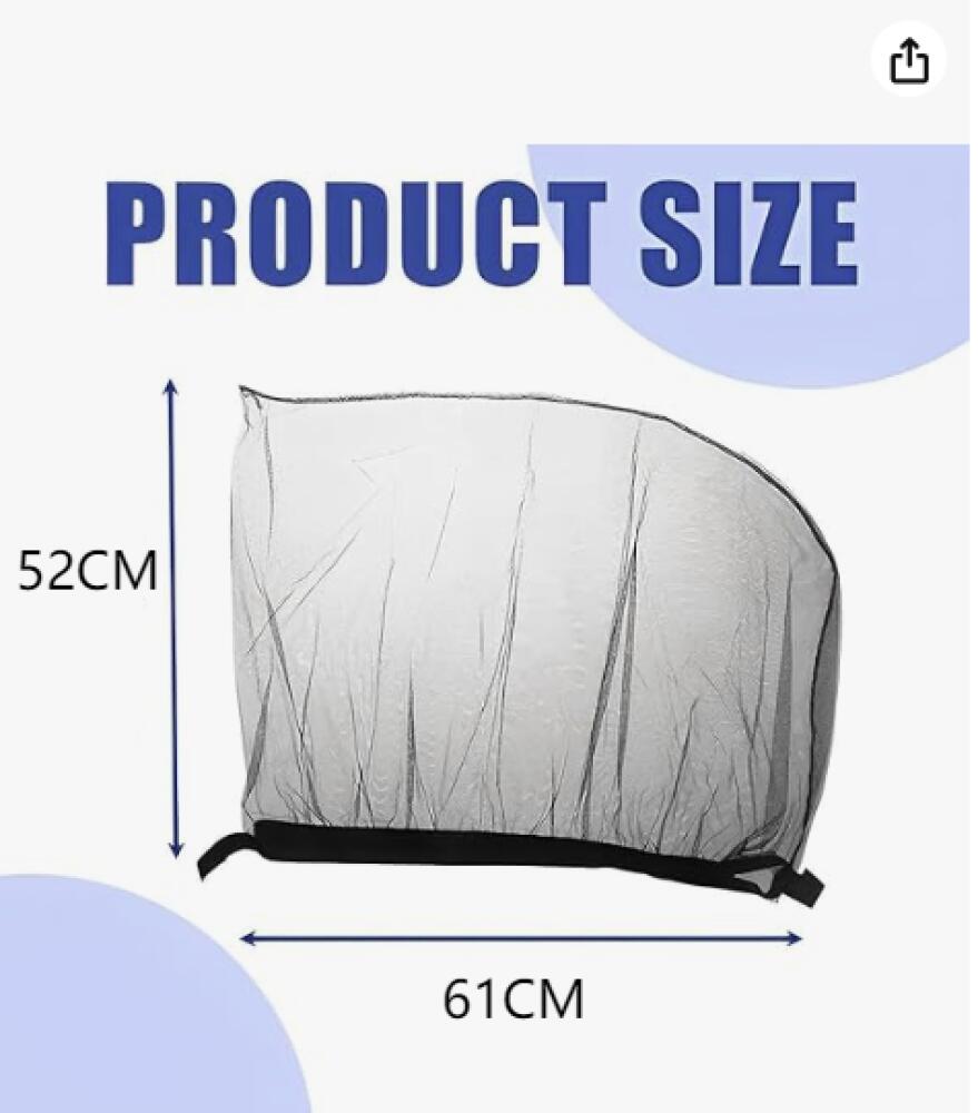 2 Pcs Pare-Soleil Voiture Bébé,Chaussette Voiture Soleil élastique pare soleil voiture bébé par Bloquer Les Rayons UV par Protege Soleil Voiture Arriè - 2