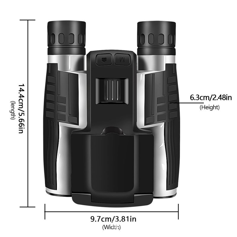 Digital Binoculars Outdoor Camping Telescope 12x32 Video Photo Recorder with 2.4 Inch LCD Display - 2