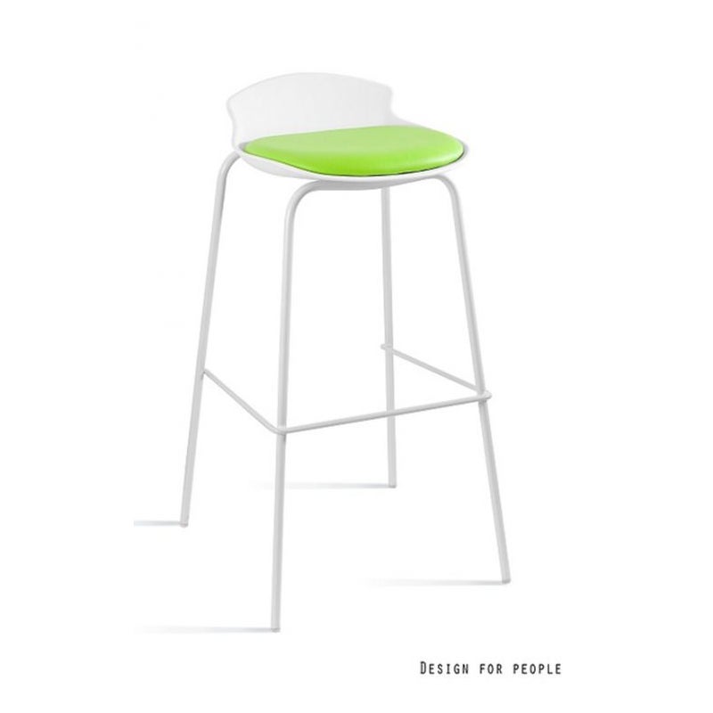 Hoker barowy DUKE biały/zielony