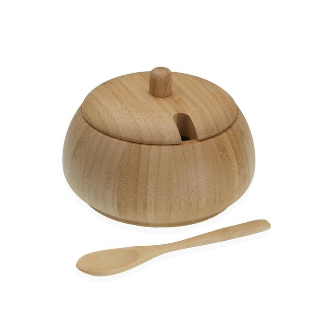 Porte-Rouleau De Cuisine Kesper Bambou Avec Tête Inox - 14 X 14 X 32,5 Cm Marron