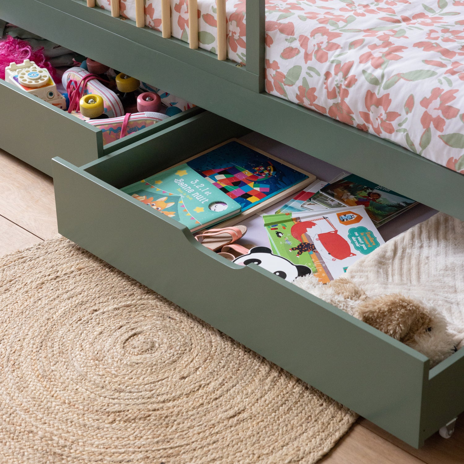 Lit pour enfant vert 1 place ADAM - 6