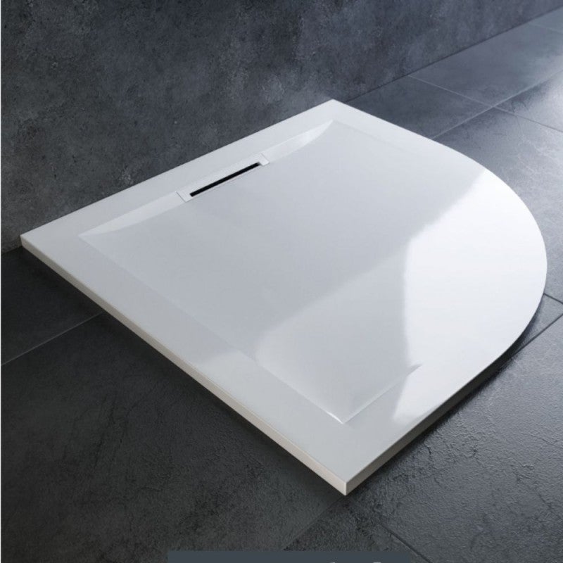 Receveur de douche 90 x 90 JACOB DELAFON Flight Pure quart de rond blanc - 2