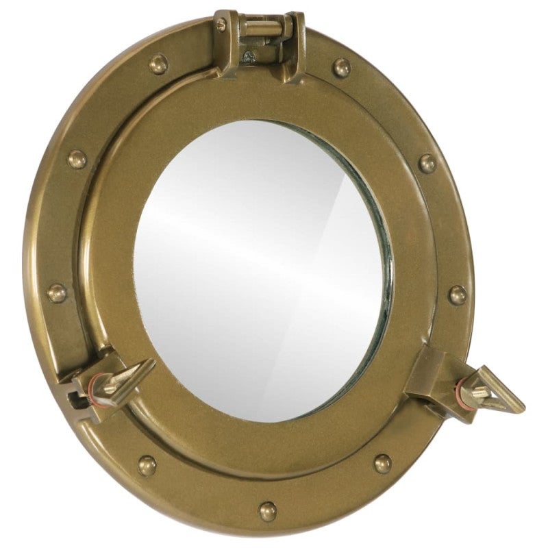 Zdjęcia - Lustro ścienne VidaXL Lustro wiszące w kształcie bulaja, Ø30 cm, aluminium i szkło