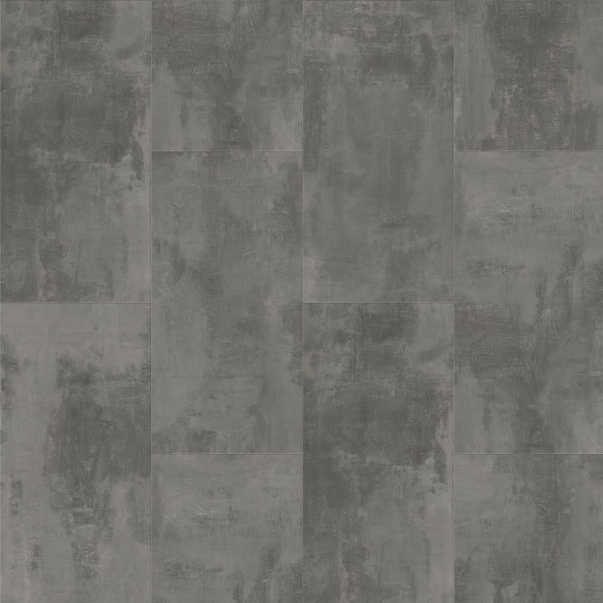 ARTENS - Échantillon de dalle PVC - 28 x 15 cm - Sol PVC à clipser SEREN avec sous-couche intégrée - INTENSO EXTREM - Effet pierre - Gris foncé - - 3