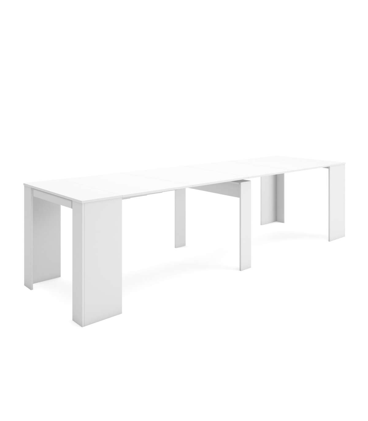 Mbtic Mesa De Comedor Estepona-01 Extensible Y Funcional Para Comedor Blanco , Leroy Merlin