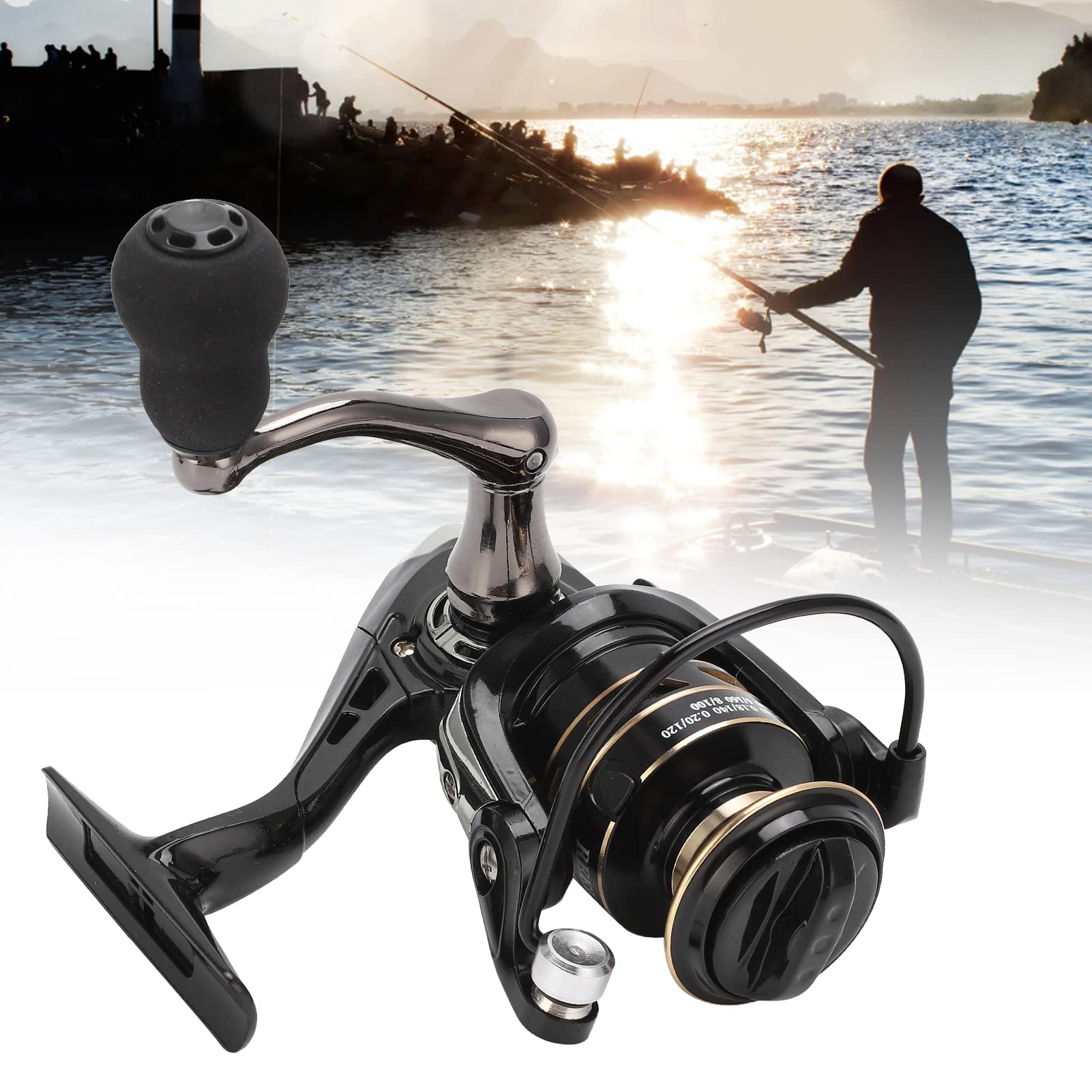 5.2: 1 mulinello da pesca in metallo con rapporto di trasmissione ad alta velocità Accessori da pesca (AE3000) - 2