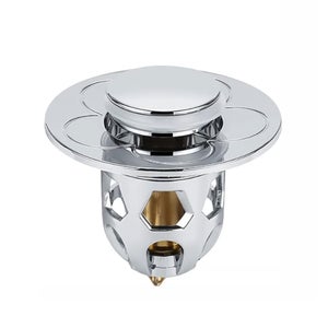 Set Da 4 Pz Scarico Lavabo Bagno Universale Pop Up Tappo - 7
