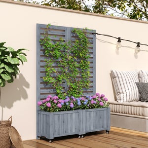 Fioriera Con Traliccio 80 Cm | Vaso Antracite Per Piante Rampicanti | Pergola Per Pomodori, Cetrioli E Rose - 2
