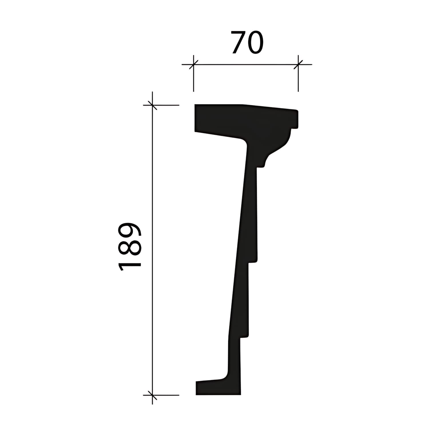 Architrave Profhome 404201 Profil de façade Moulure décorative Moulure exterieure - 3