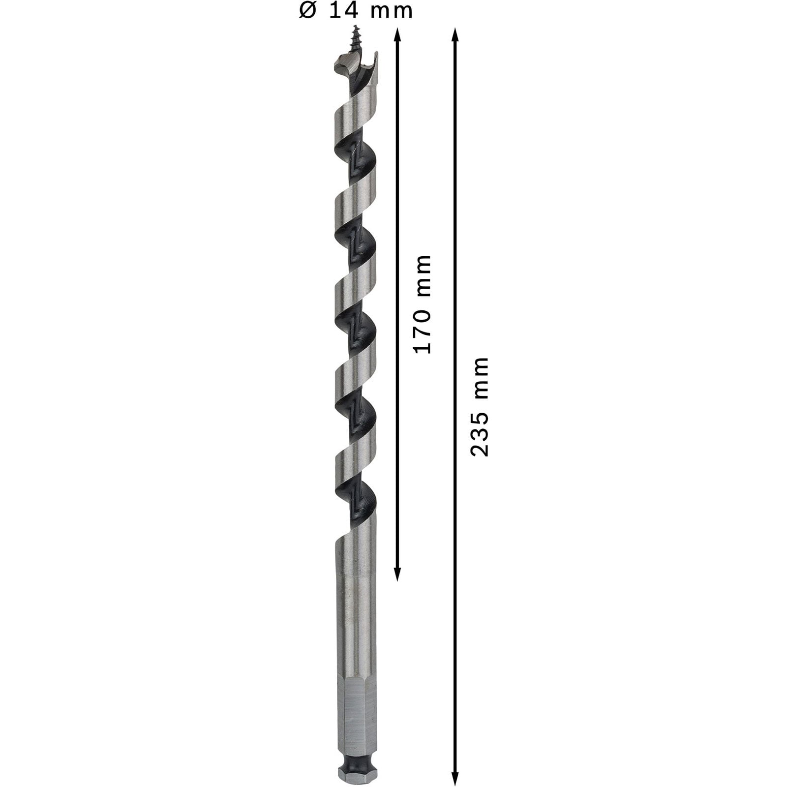 Bosch Professional - Meche Simple Spirale 14X160X235mm - 2608597628 - 4