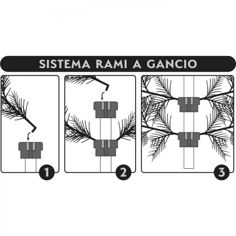 Árbol de Navidad Verde 230 cm – Súper Frondoso y Realista, Efecto Natural – 180/210/230/270 cm - 6