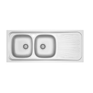 Sottolavello In Kit Per Lavello Inox 120x50cm - Bianco, Con Mobile - Foto 9
