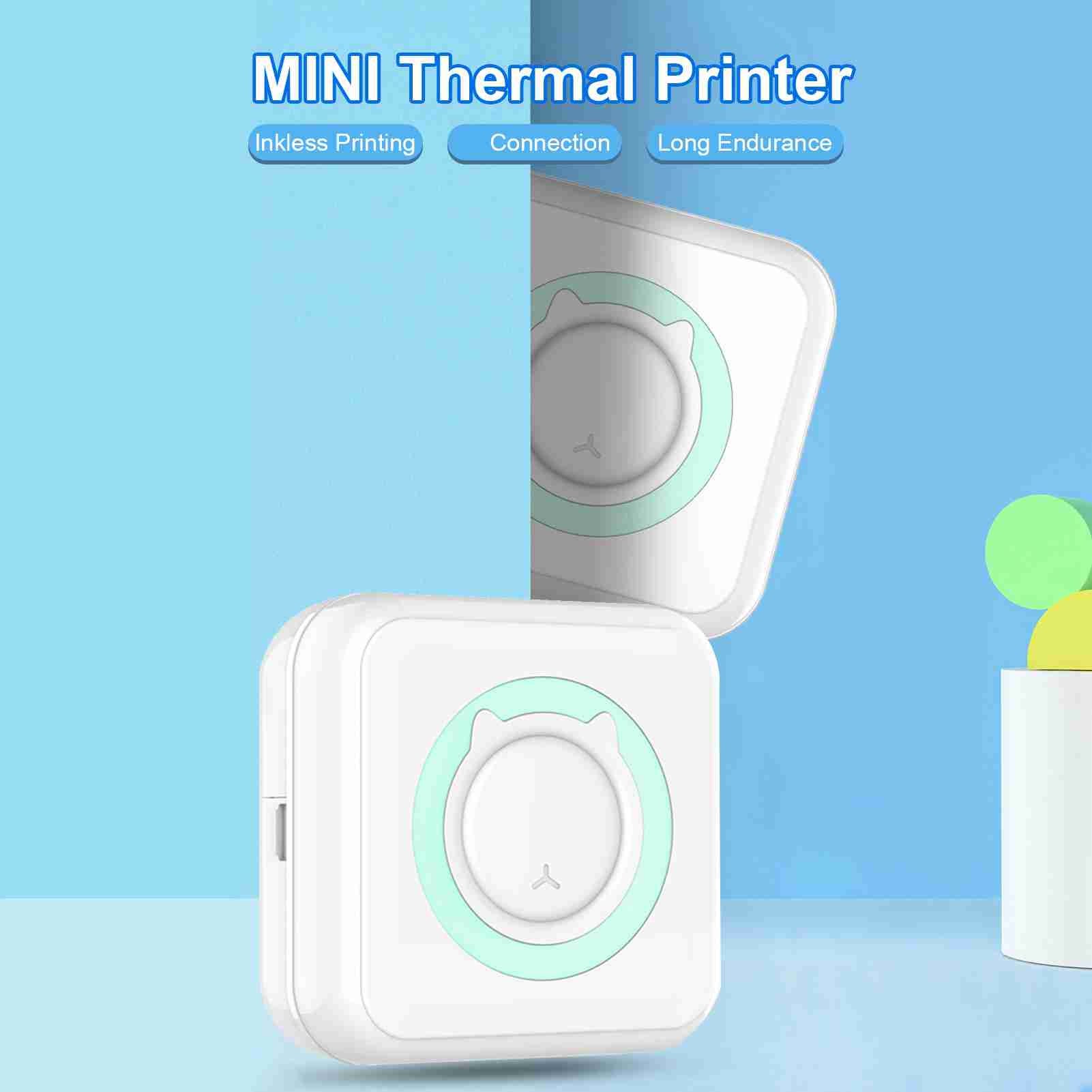 Stampante fotografica all-in-one, mini stampante portatile istantanea wireless, multifunzione, supporta la connessione Bluetooth 57 mm - 6