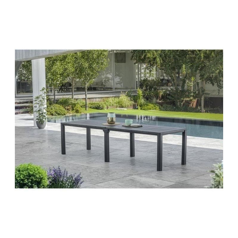 Tavolo Da Pranzo Per Esterno A Doppia Configurazione 3 Metri Julie Double Keter Grafite - 3