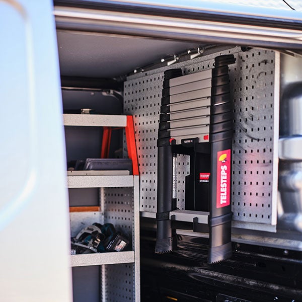 Escabeau télescopique - Hauteur max. de travail 3.10m - Porte-outils - TEL-72423/9202-101 - 6