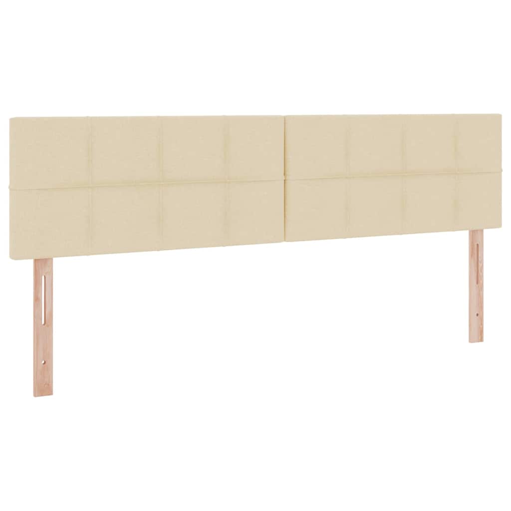 Lit avec rangement et matelas crème 180 x 200 cm velours - 9