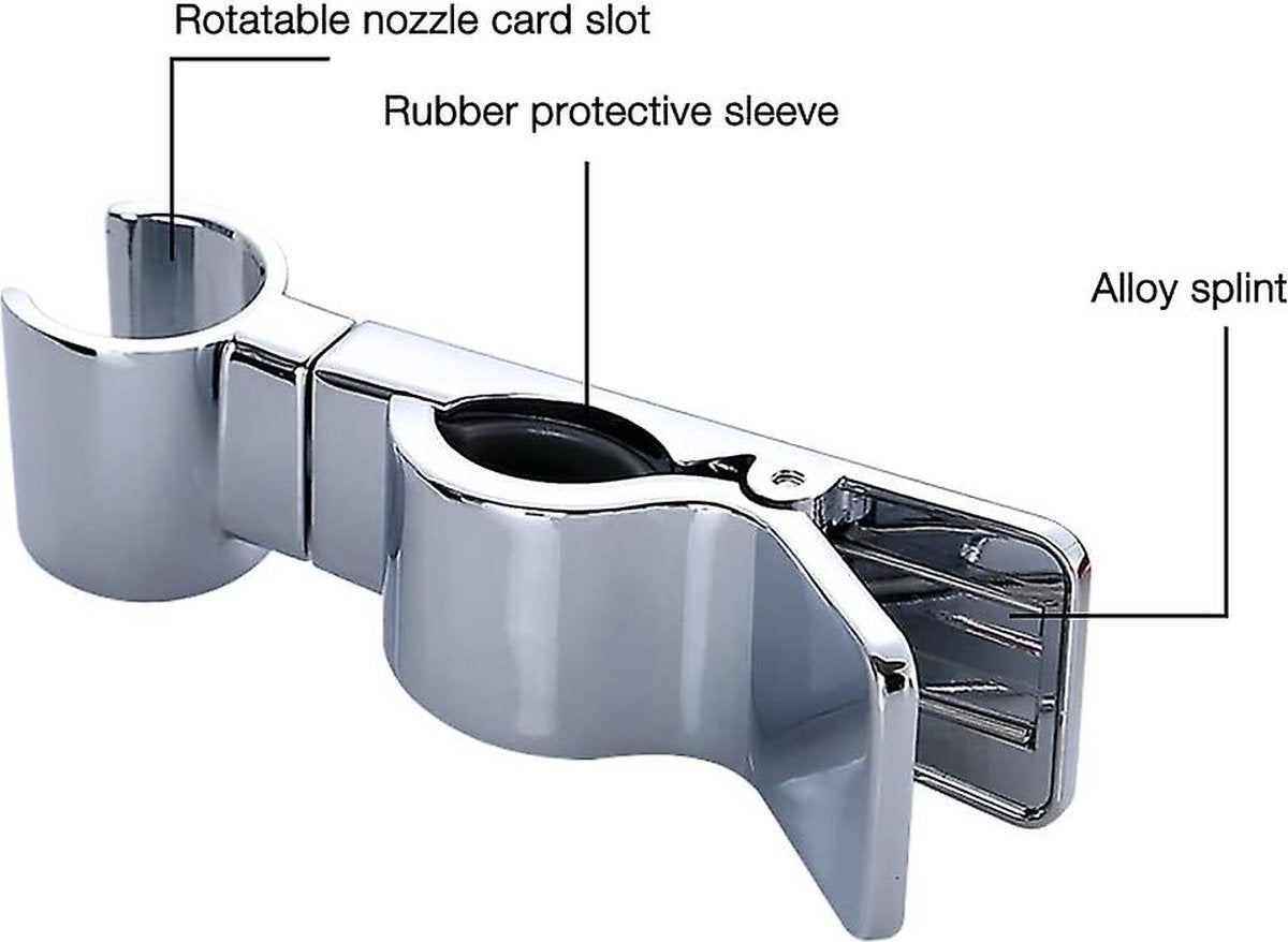 Deslizador Universal - Ducha Deslizante - 20-29mm - Soporte Universal para Alcachofa de Ducha - Barra Deslizante - 5