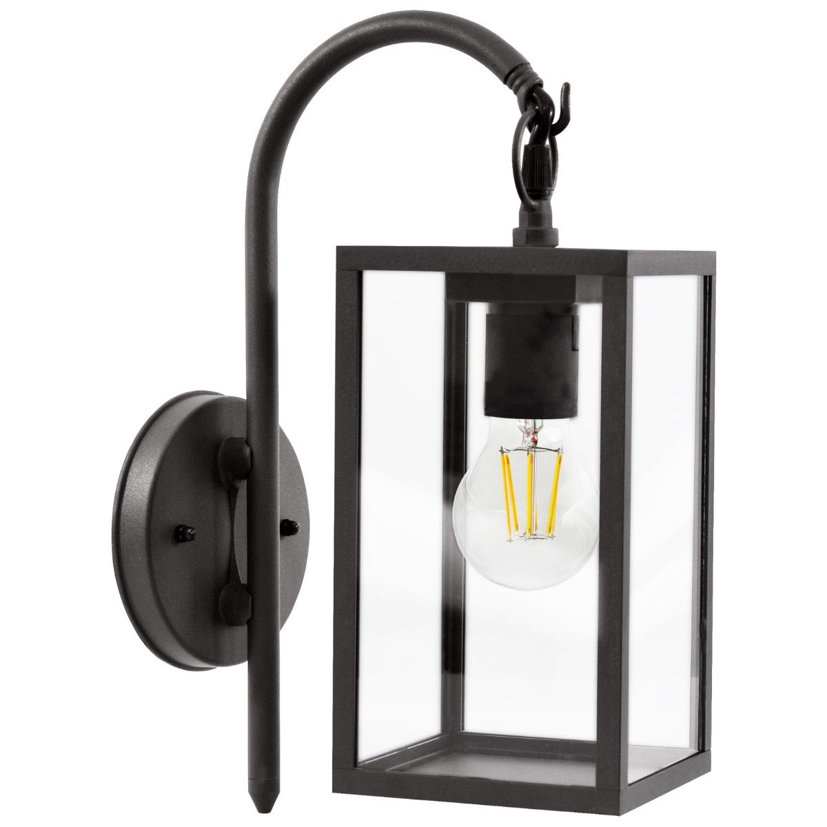 Kinkiet zewnętrzny MALMO czarny 1xE27x15W wym: 34,5x12x24,5 cm IP44 Polux